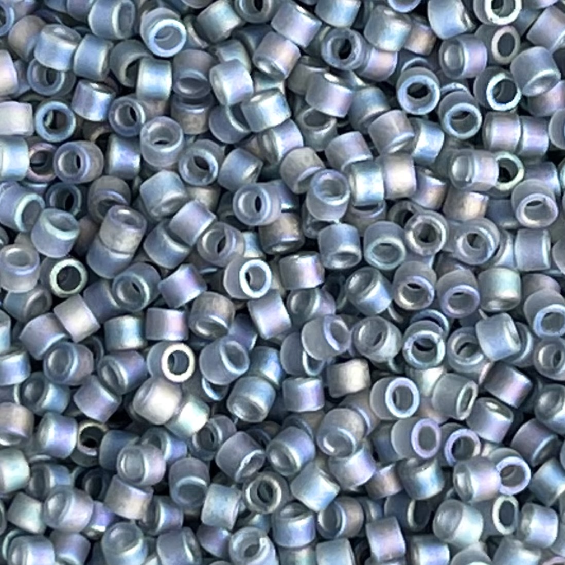 Delica Bead Matte Gray AB - Image 1