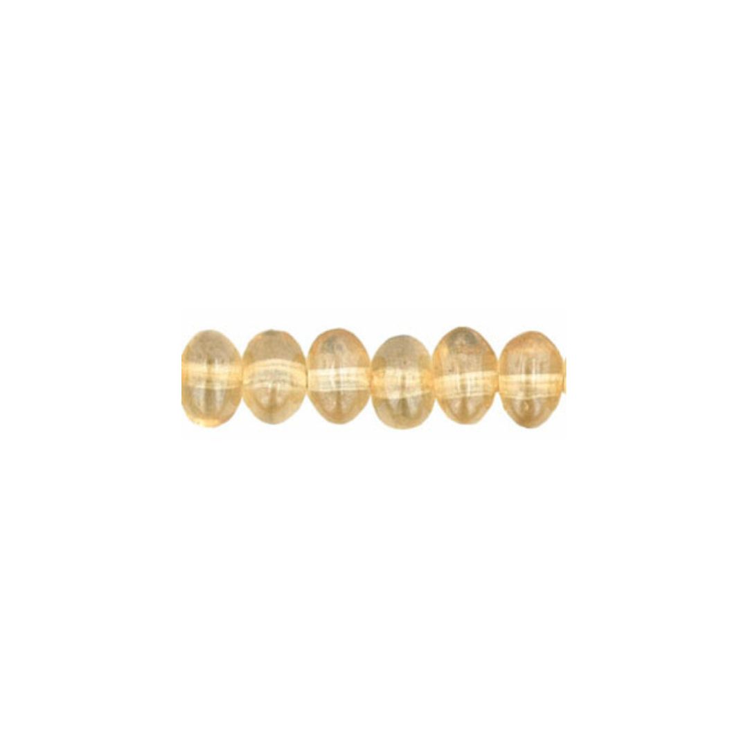 Nugget Spacers 6x4mm Luster Transparent Champagne - Image 1