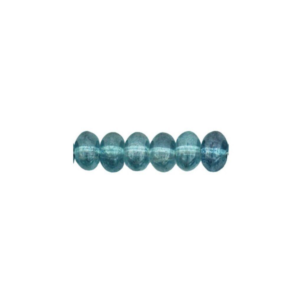 Nugget Spacers 6x4mm Luster Transparent Blue