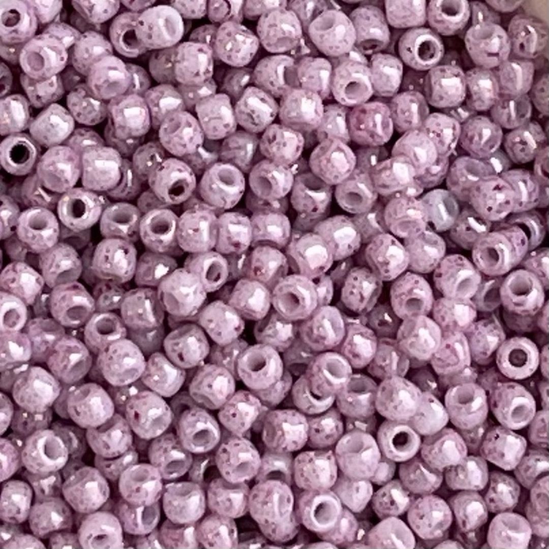 Round #11 Marbled Opaque White/Pink x 10 grs - Image 1