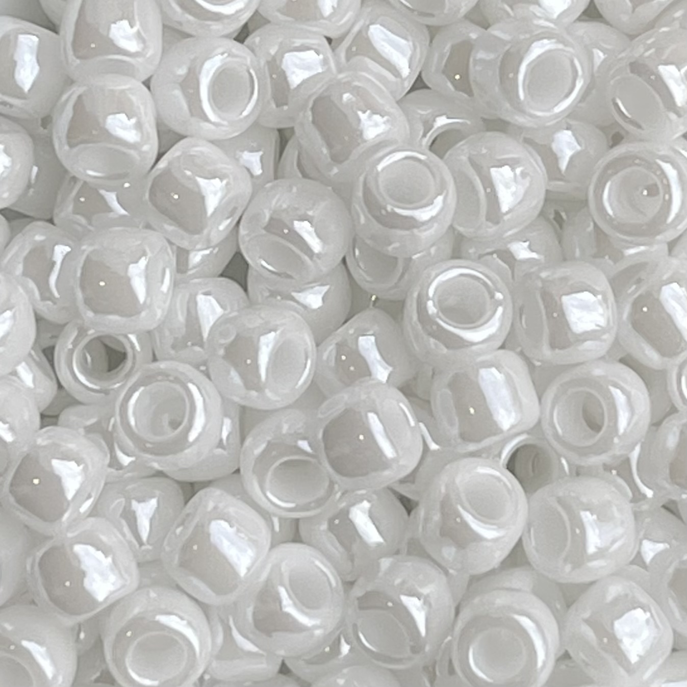 Round #6 Opaque Lustered White - Image 1