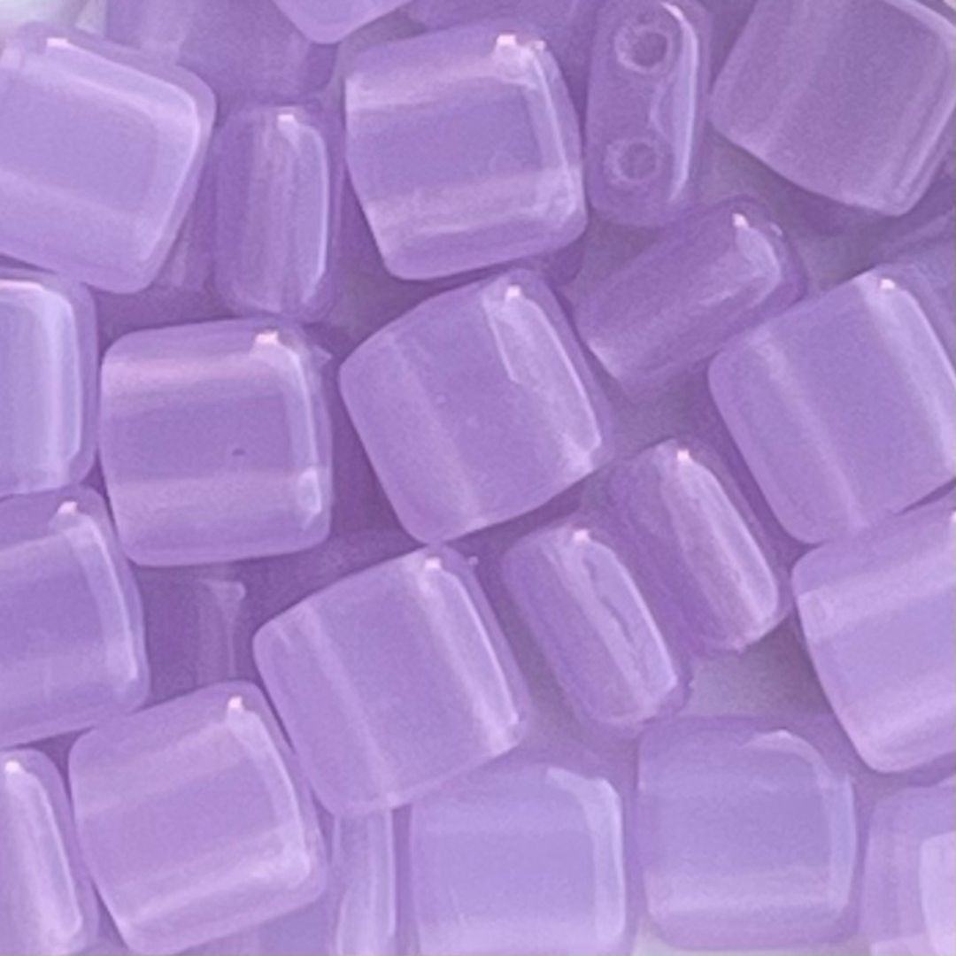 Tile Bead 6mm Milky Alexandrite – 50bds - Image 1