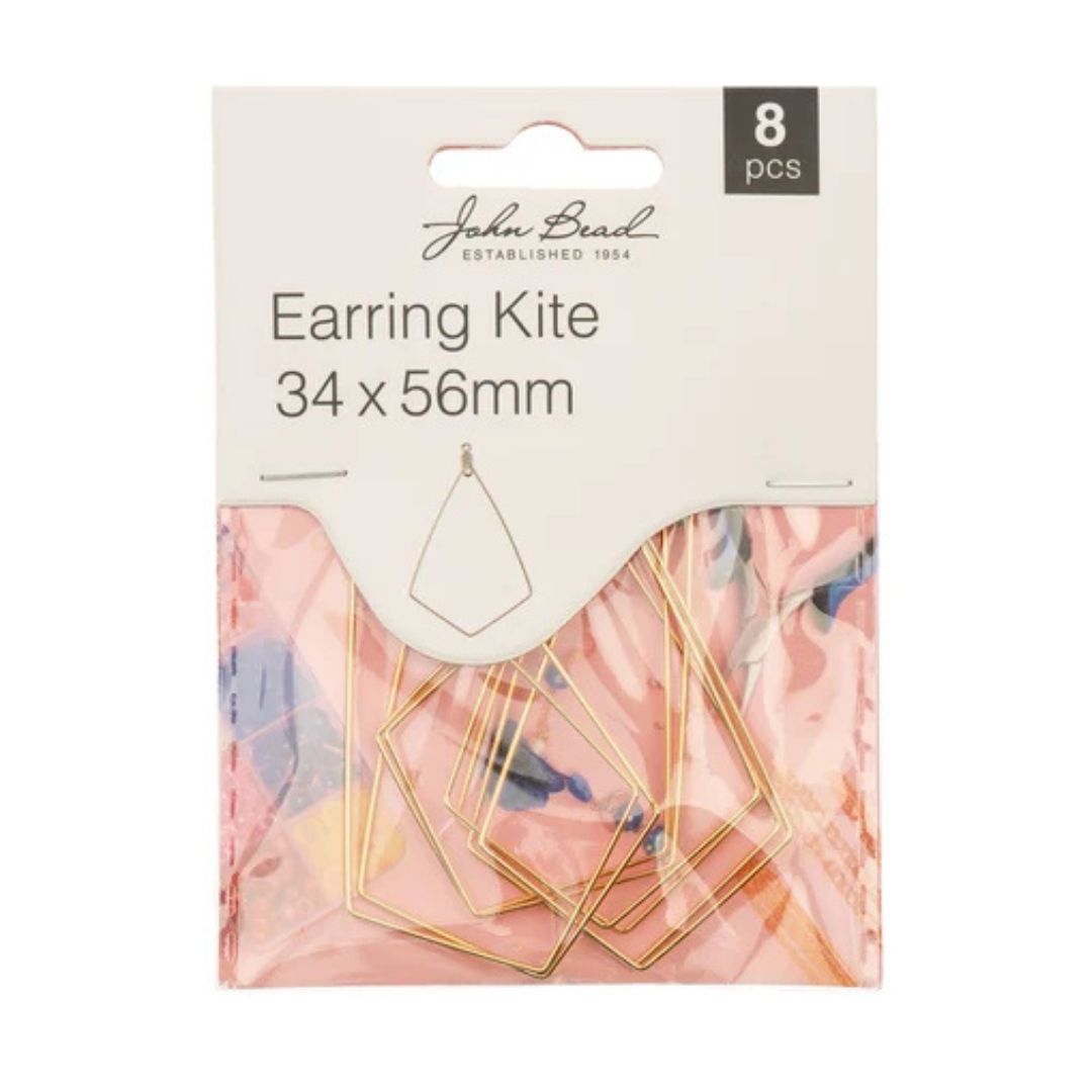 Marco Kite Diamond Aretes Color Dorado x 8pcs - Image 1