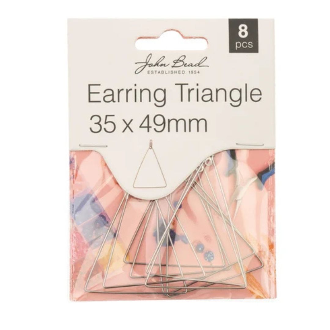 Marco Triangulo Aretes Color Plateado x 8pcs - Image 1