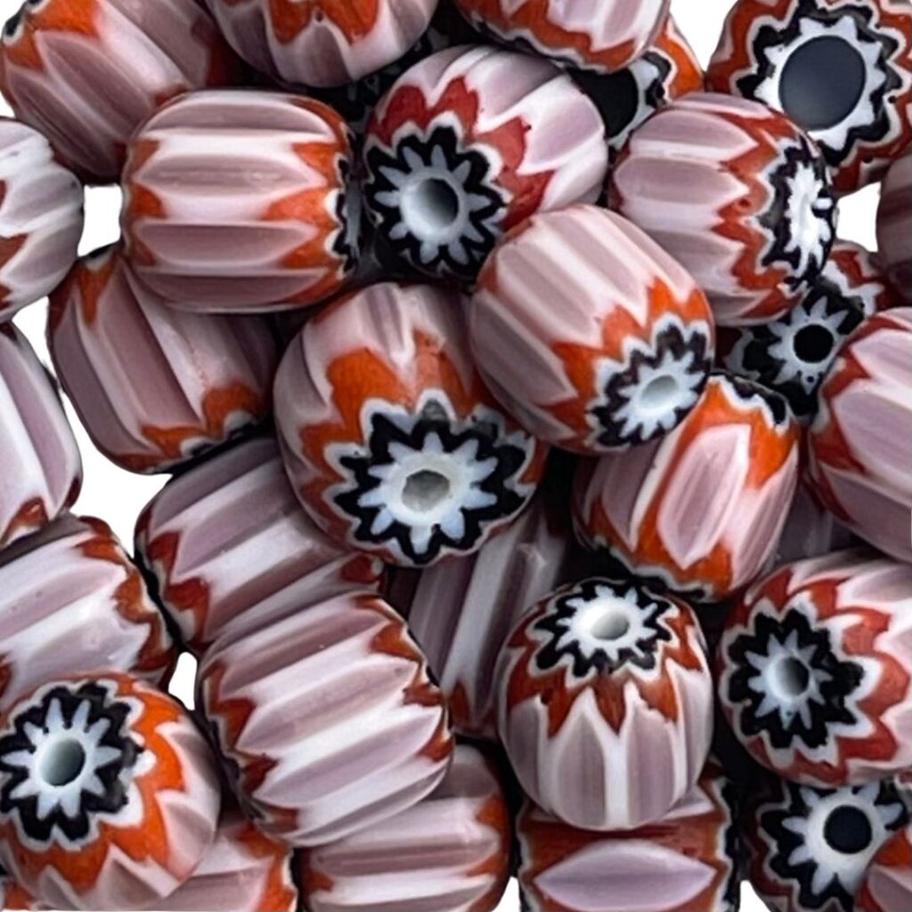 Glass Chevron Bead 5mm Amethyst 25Bds