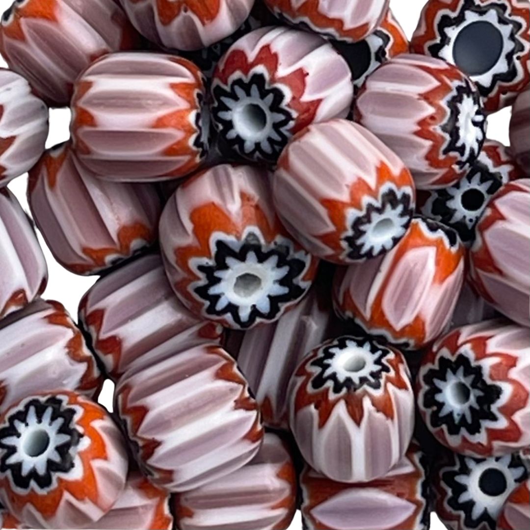 Glass Chevron Bead 5mm Amethyst 25Bds - Image 1