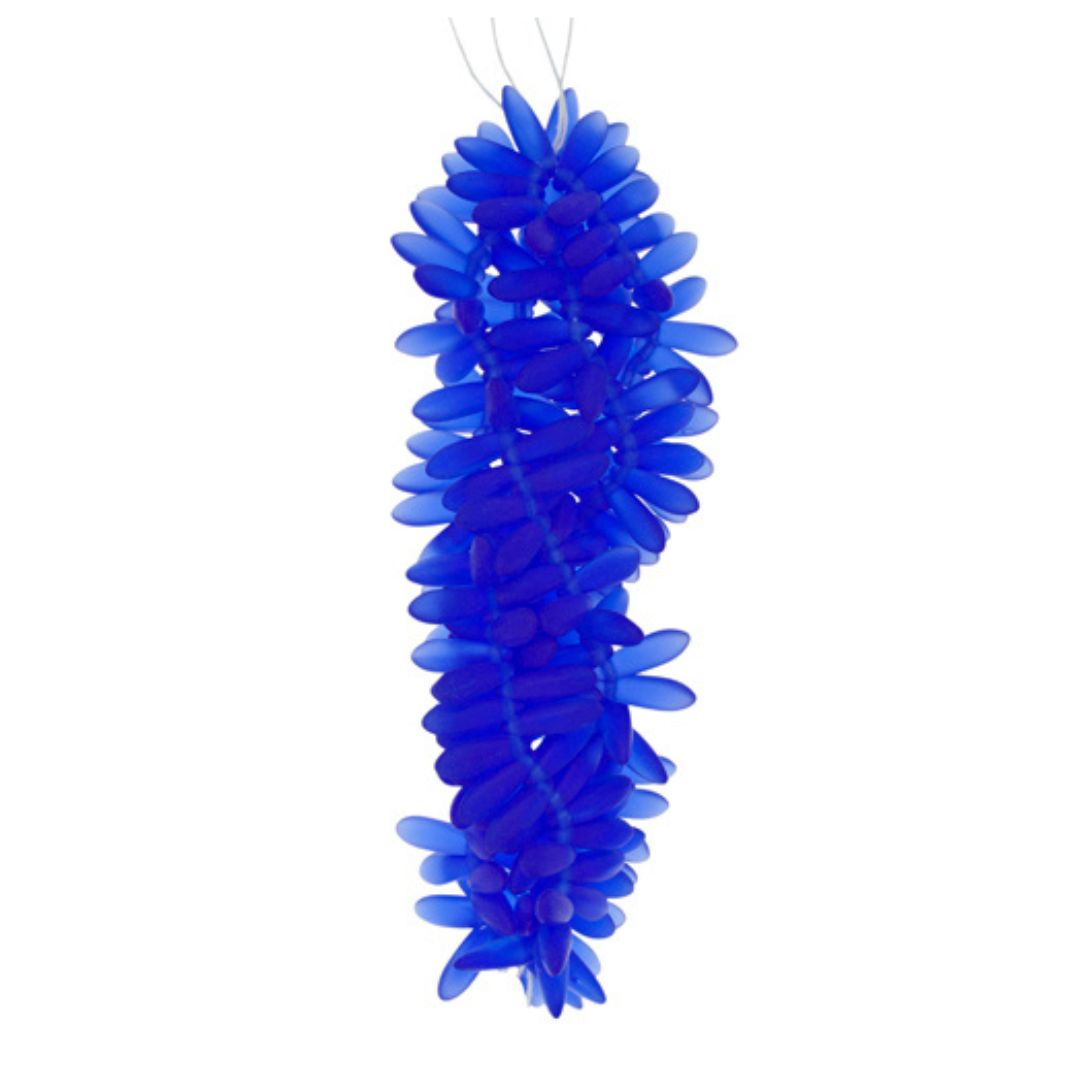 Dagger 3x11mm Transparent Matte Sapphire 50bds/str - Image 1