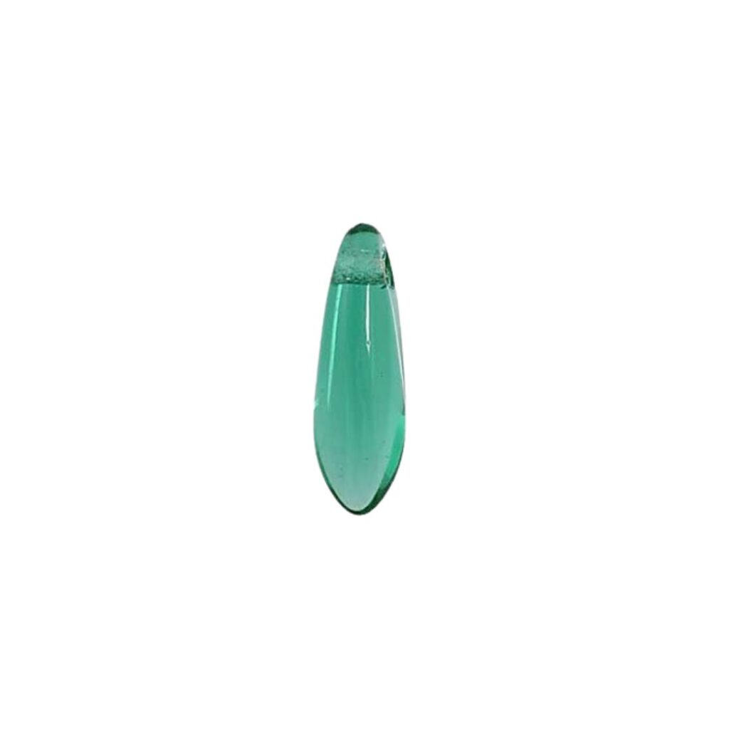 Dagger 3x11mm Transparent Emerald 100bds/str