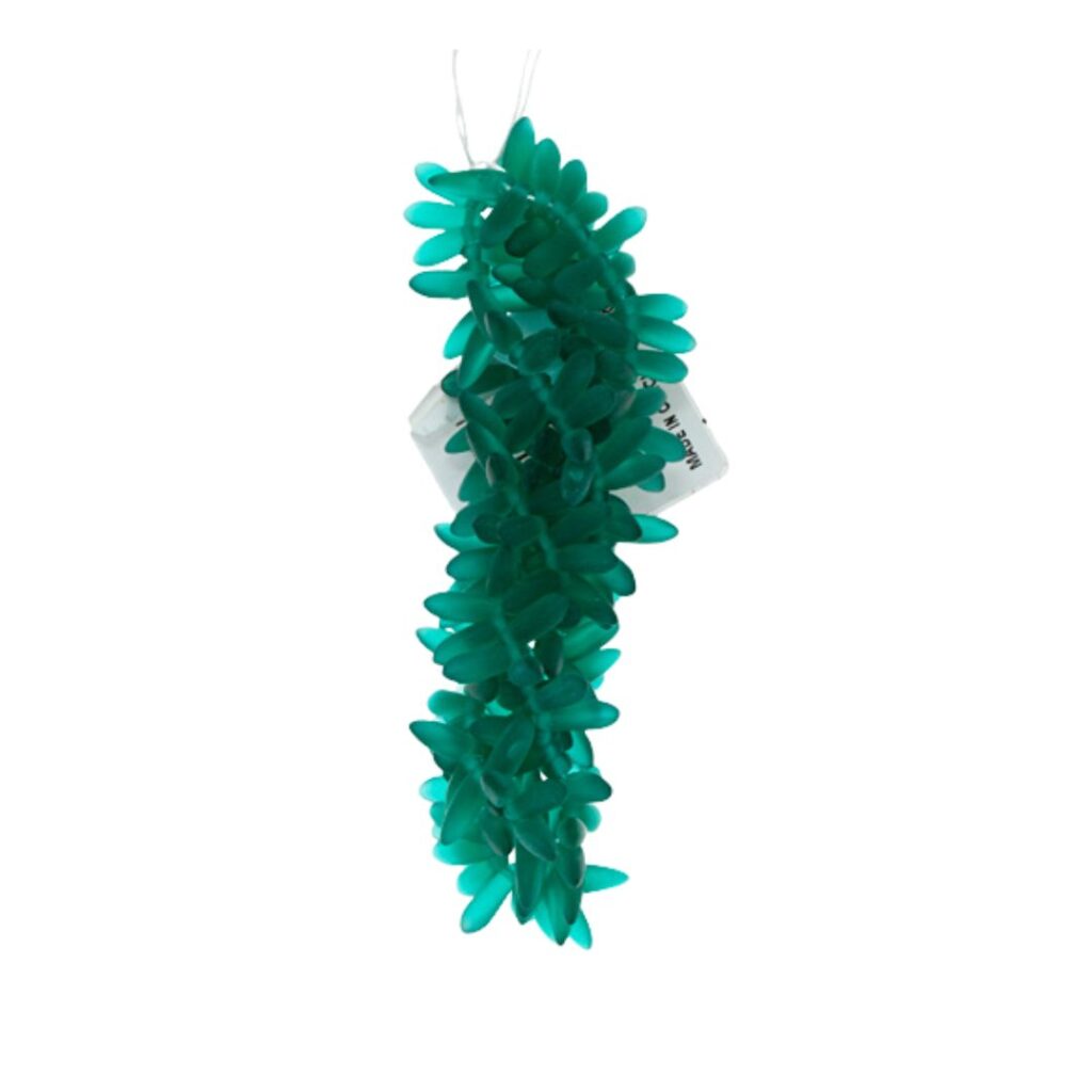 Dagger 3x11mm Transparent Matte Emerald 90bds/str