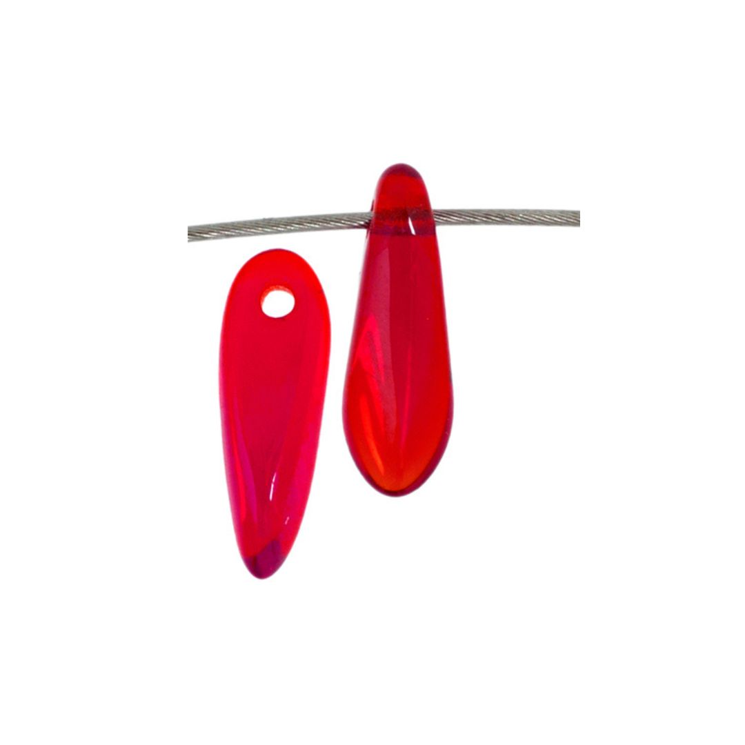 Dagger 3x11mm Transparent Siam Ruby 100bds/str - Image 3