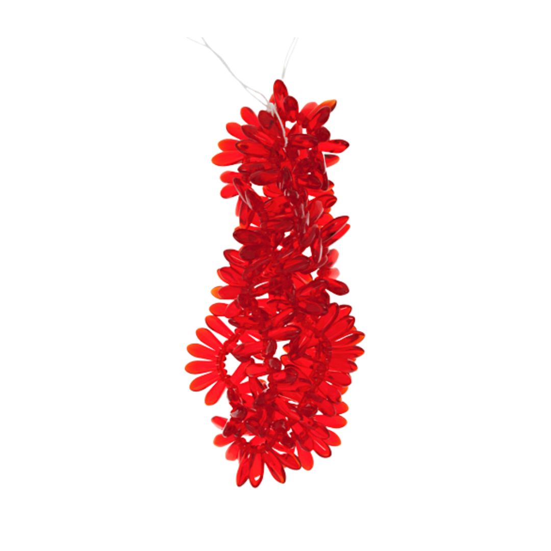 Dagger 3x11mm Transparent Siam Ruby 100bds/str - Image 1