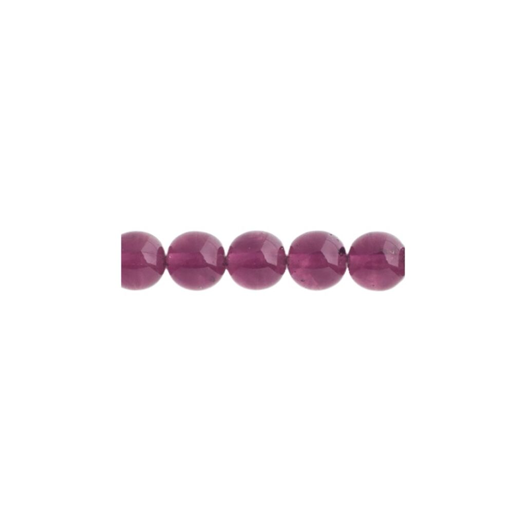 Round Bead 8mm Transparent Amethyst 25bds