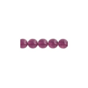 Round Bead 8mm Transparent Amethyst 25bds - Image 1