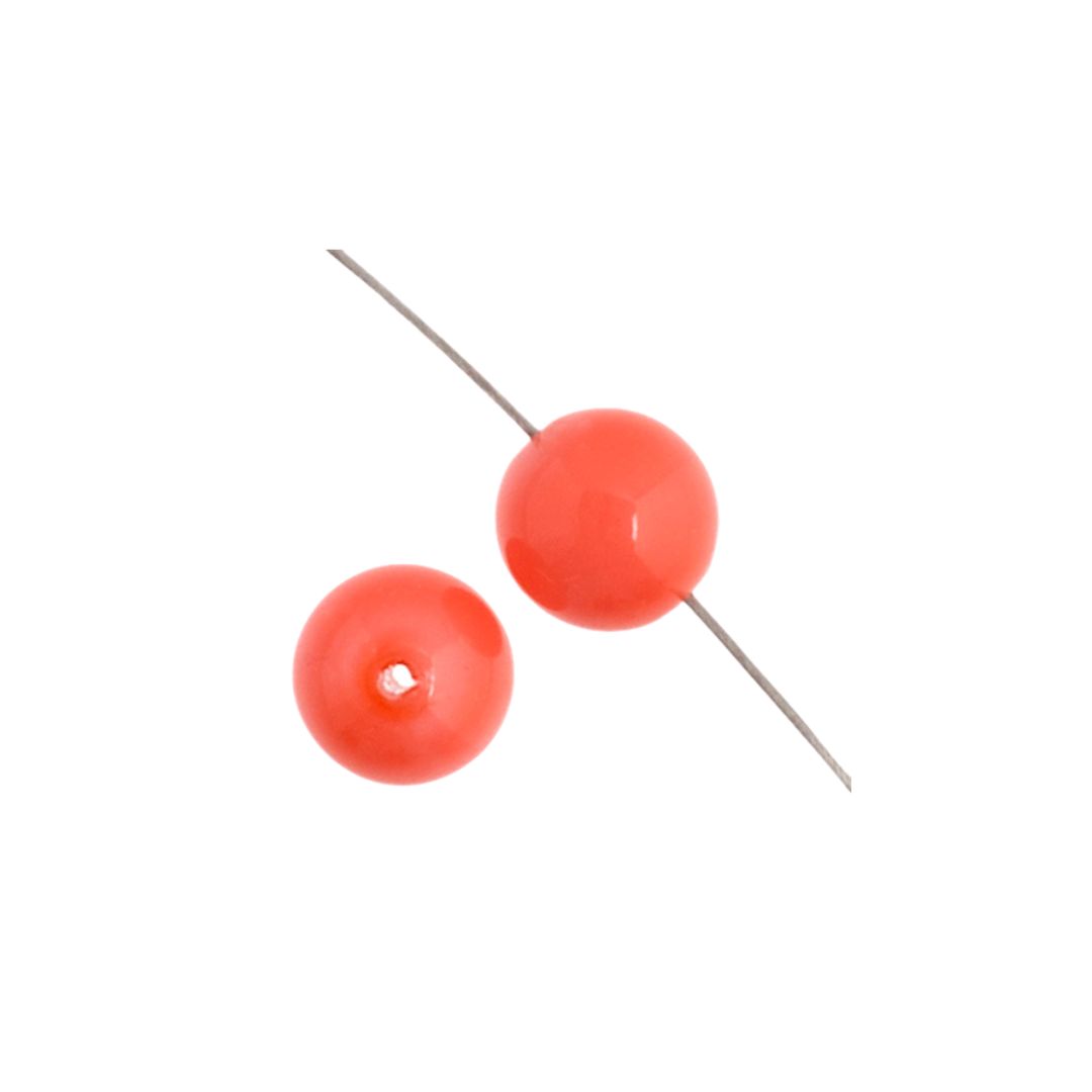 Round Bead 8mm Georgia Peach 22bds/str - Image 2