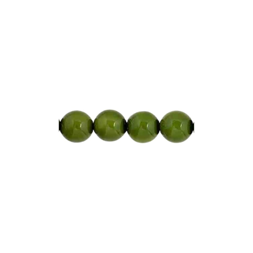 Round Bead 8mm Amazonian Green 22bds/str