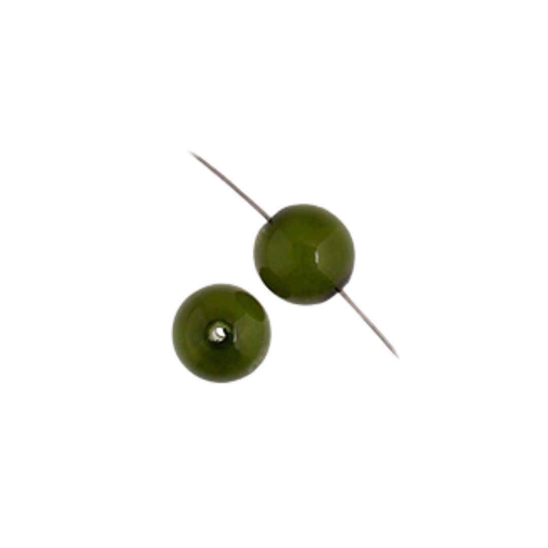 Round Bead 8mm Amazonian Green 22bds/str - Image 2