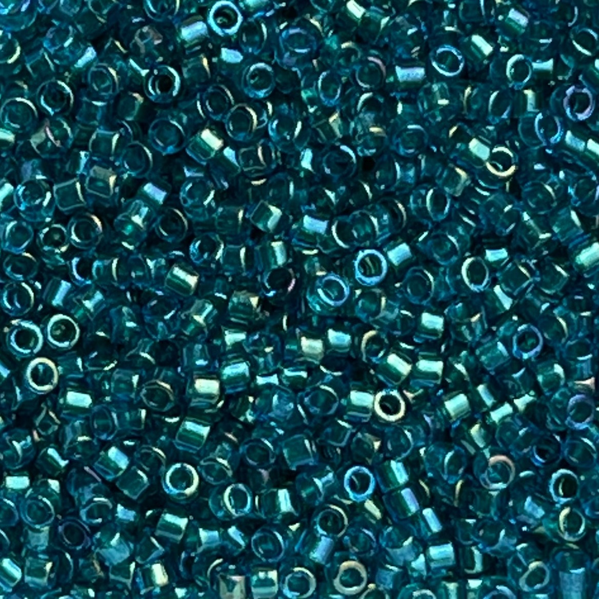 Delica Bead Emerald Lined Aqua AB - Image 1