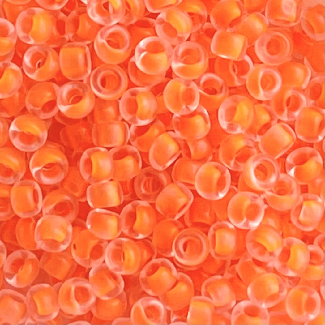 Round #8 Frosted Luminous Neon Salmon - Image 1