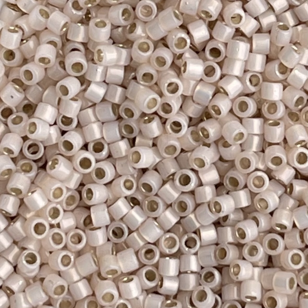 Delica  Bead SilverLined Pale Peach Opal - Image 1