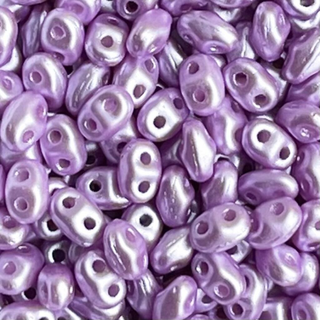 MiniDuo 4x2mm Pearl Coat - Lt Lilac