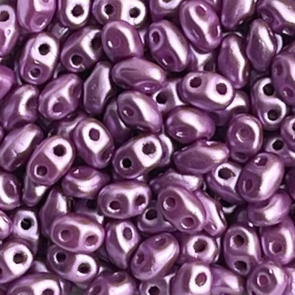 MiniDuo 5x4mm Pearl Coat Lilac x 10 grs