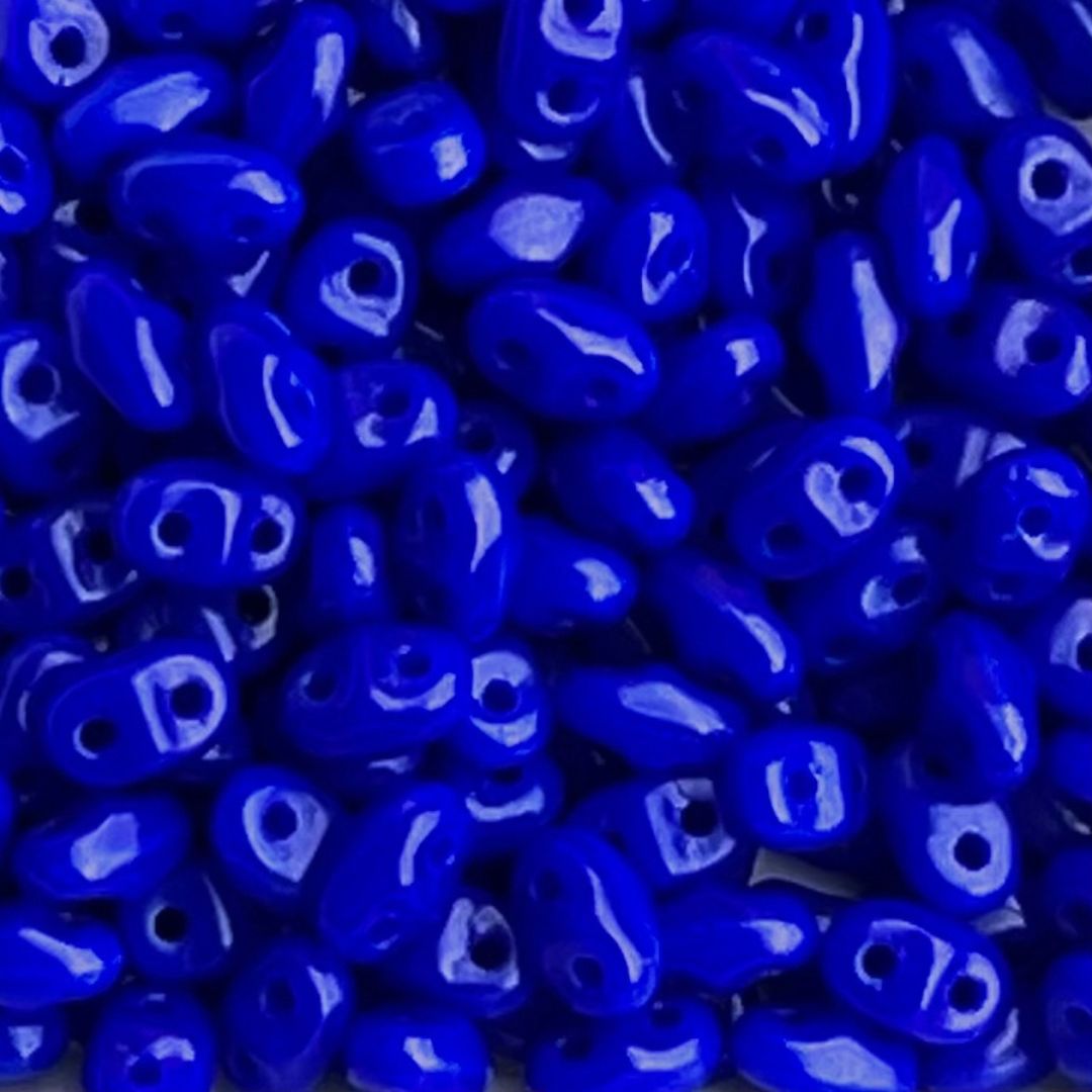 SuperDuo 2x5mm Opaque Blue x 10 grs - Image 1