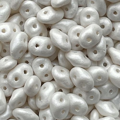 SuperDuo 5x2mm Pearl Shine White