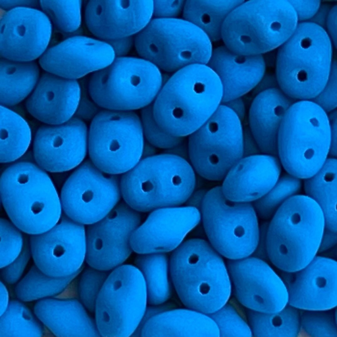 SuperDuo 2x5mm Neon Electric Blue x 10 grs - Image 1