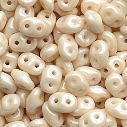 SuperDuo 5x2mm Luster Opaque Champagne