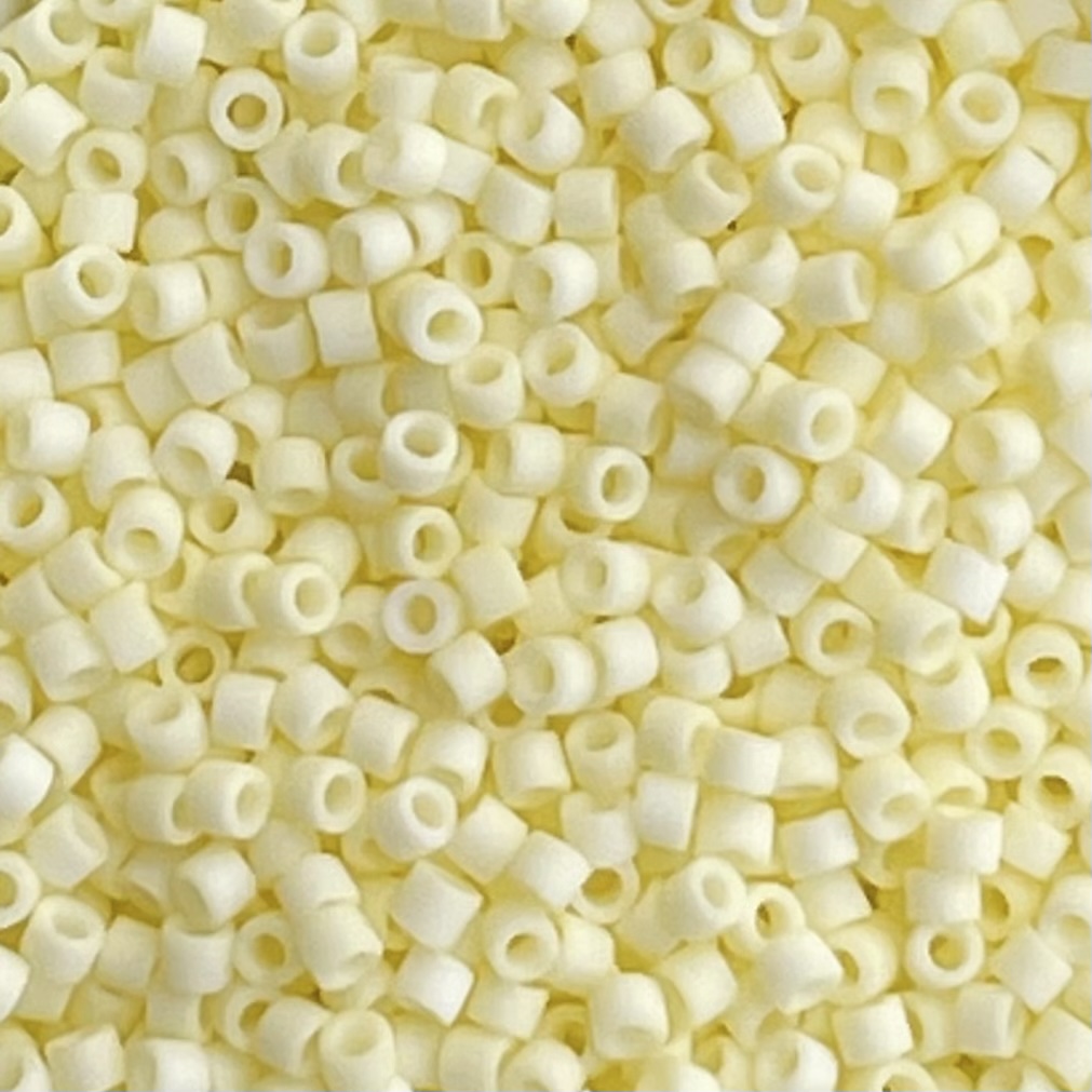 Delica Bead Matte Opaque Pale Yellow