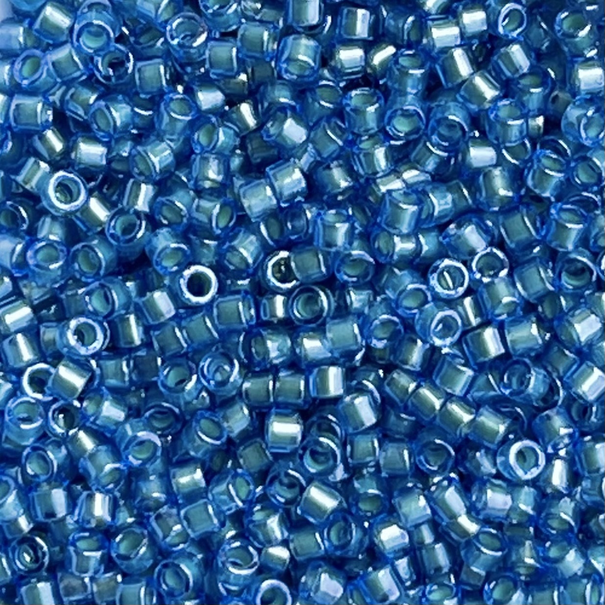 Delica Bead Mint Pearl Lined Azure - Image 1