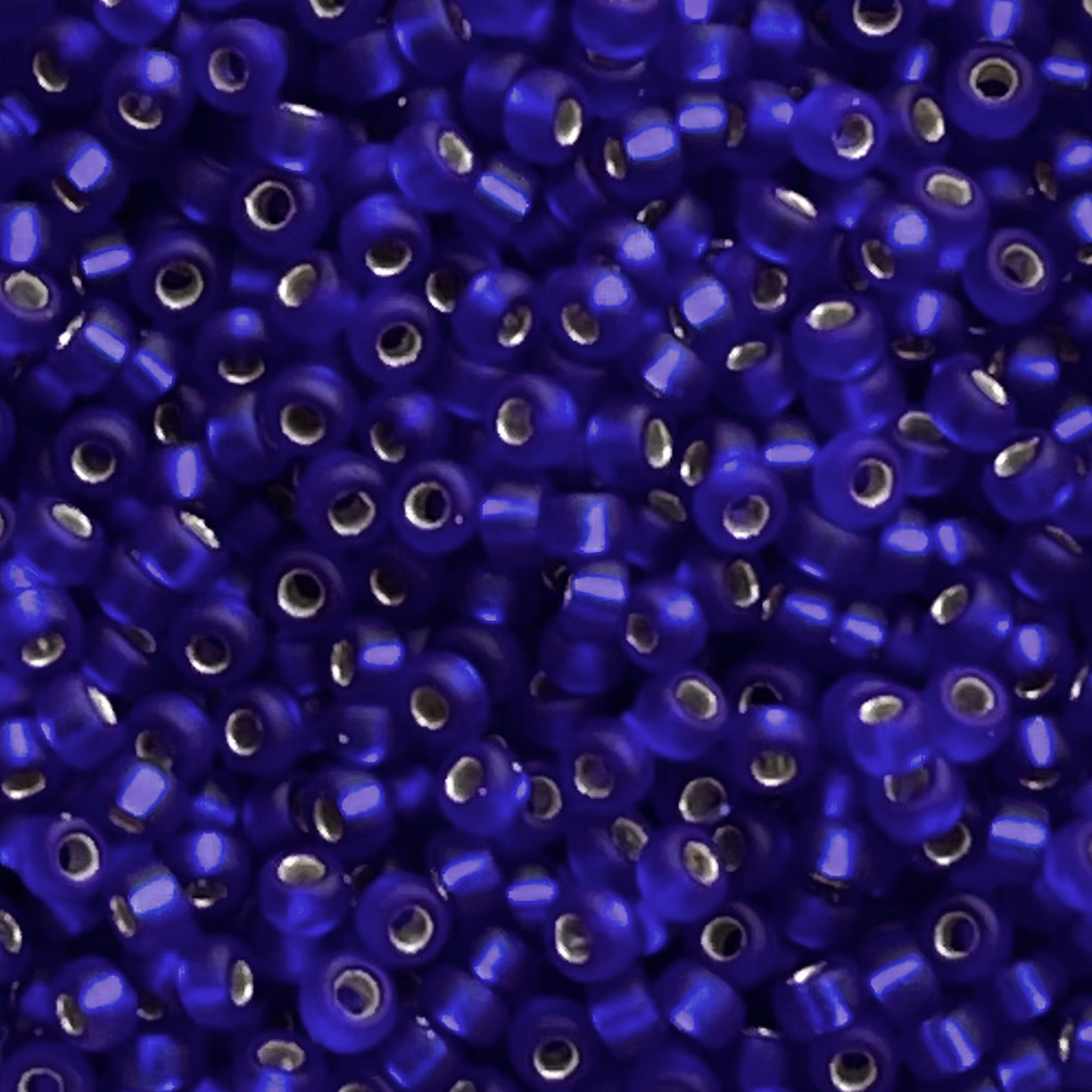 Rocalla Miyuki #11 Matte SilverLined Cobalt - Image 1