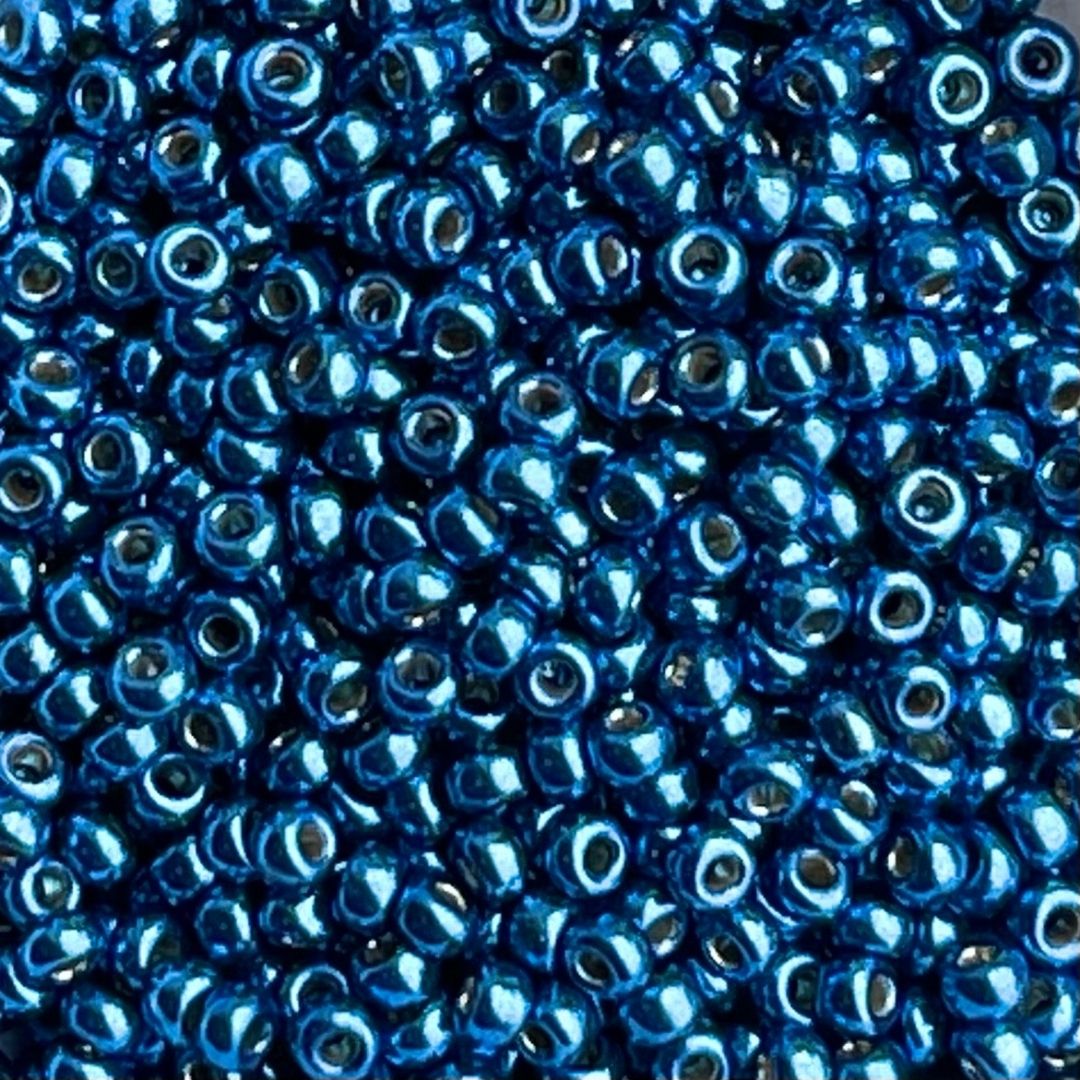 Rocalla Miyuki #11 Duracoat Galvanized Deep Aqua Blue - Image 1