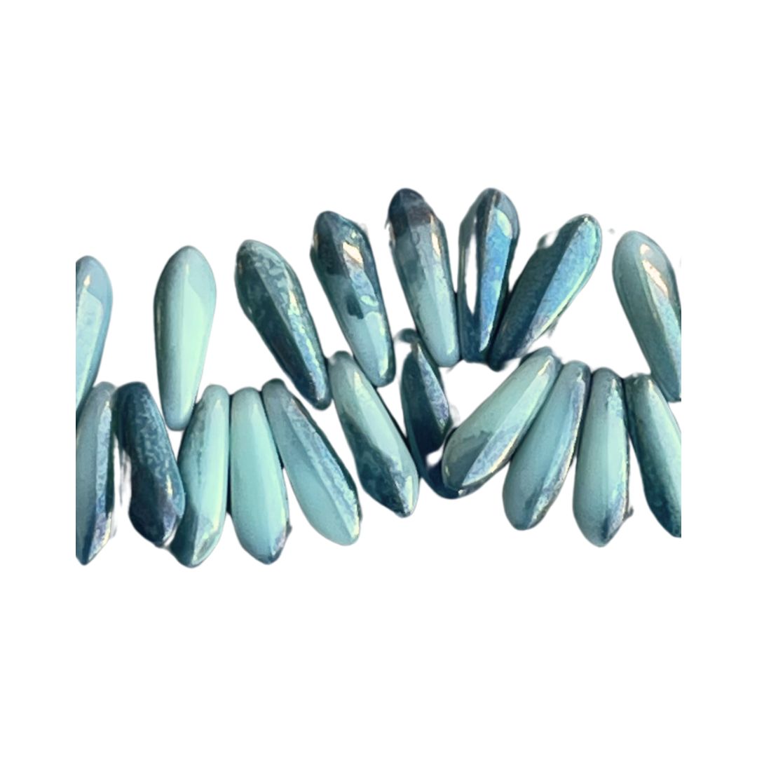 Dagger 3mm Ultra Luster Turquoise Blue 100bds - Image 1