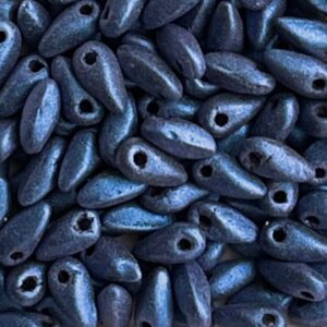 Mini Dagger Metallic Suede - Blue