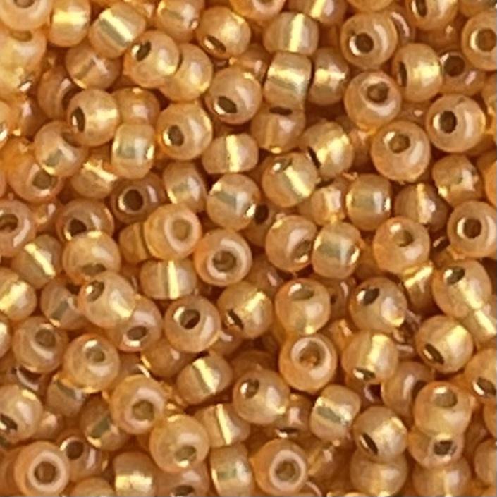Rocalla Miyuki #8 Duracoat SilverLined Maize