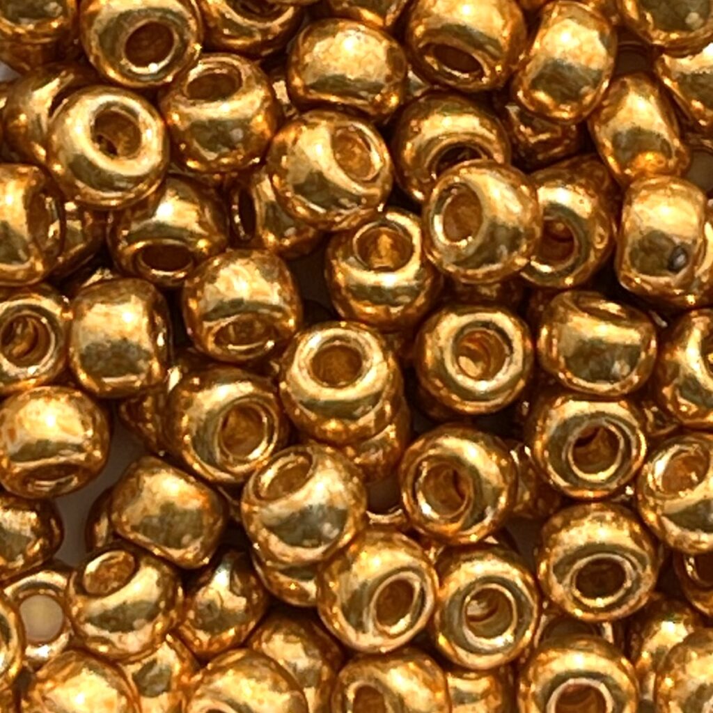 Rocalla Miyuki #6  Duracoat Galvanized Yellow Gold