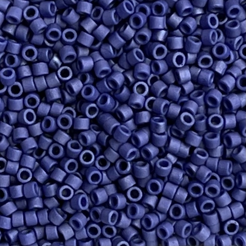 Delica Bead Matte Metallic Dk Grey Blue