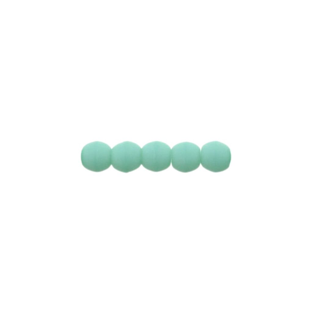 Round Beads 2mm Matte Turquoise 100bds/str