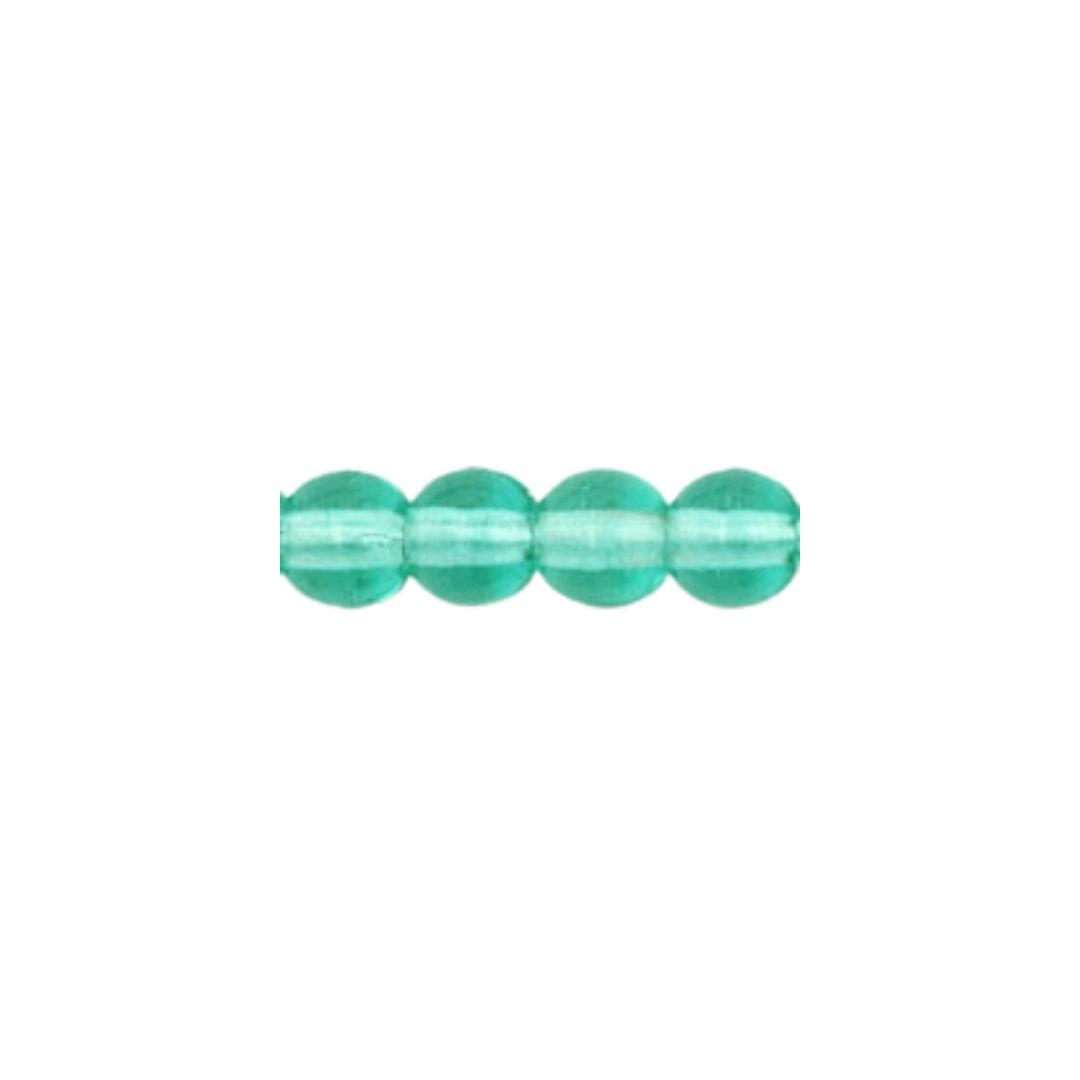 Round Bead 4mm Cool Mint Green 50bds/str - Image 1