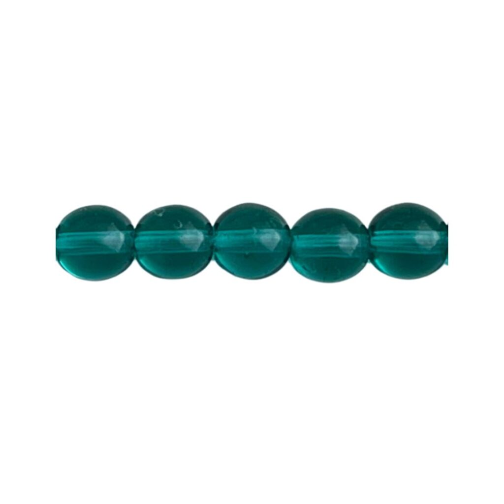 Round Beads 6mm Viridian  50bds