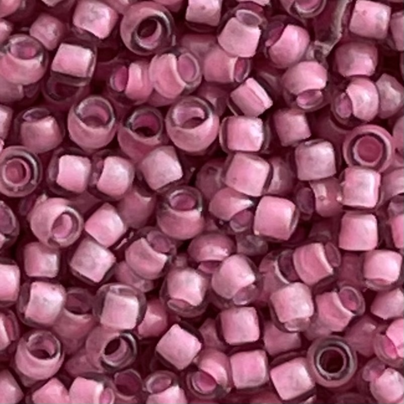 Round #8 Inside-Color Frosted Lt Amethyst/Pink-Lined