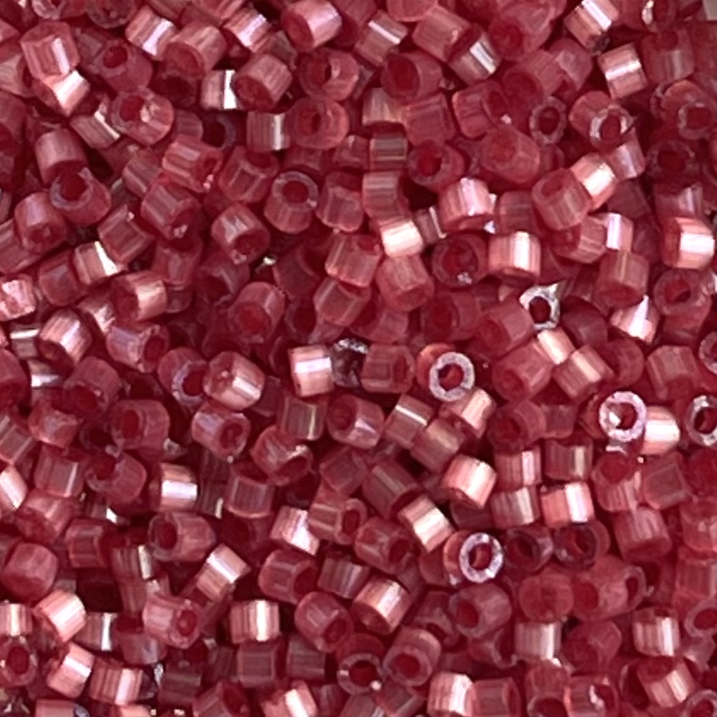 Delica Bead Dyed Dk Berry Silk Satin - Image 1