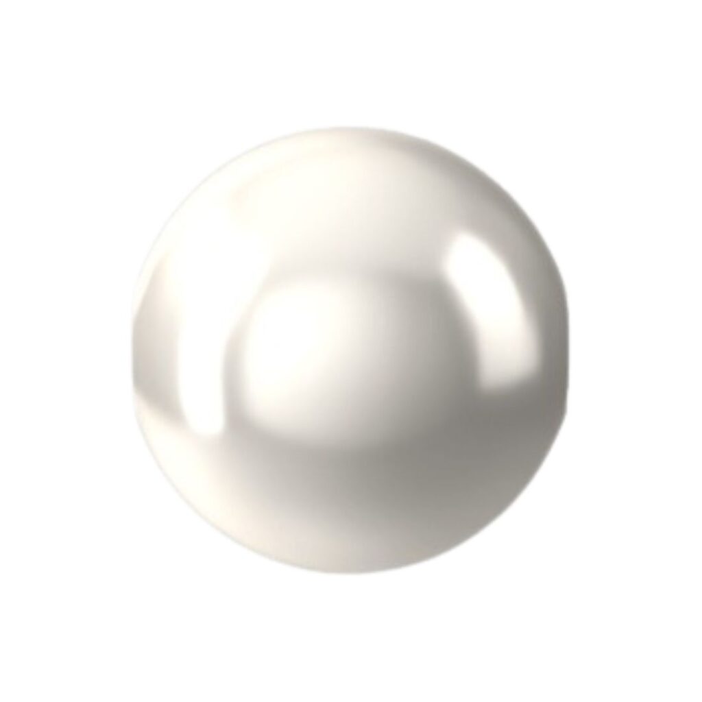 5810 White Pearl 6mm - Perla Blanca 6mm - 100und