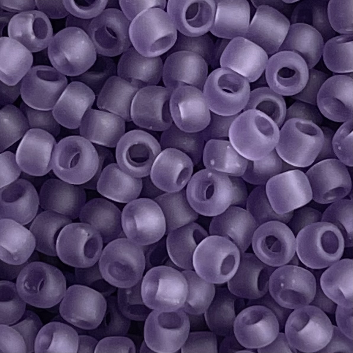 Round #8 Transparent Frosted Sugar Plum - Image 1