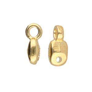 Vourkoti - SuperDuo Bead Ending 24K Gold Plate Bag x 24 - Image 1