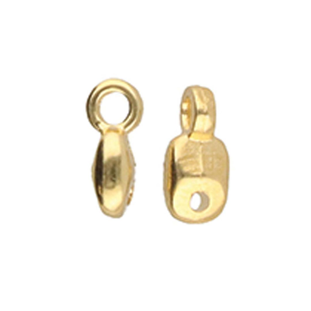 Vourkoti - SuperDuo Bead Ending 24K Gold Plate Bag x 24 - Image 1