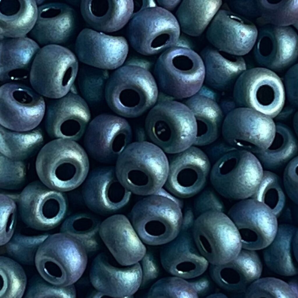 Rocalla Miyuki #6 Matte Opaque Metallic Blue Green