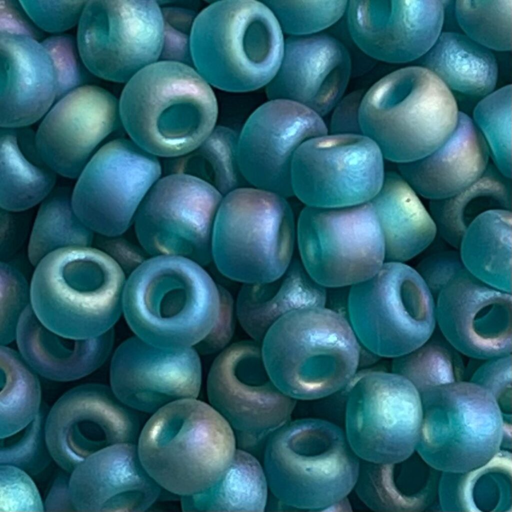 Rocalla Miyuki #6  Matte Transparent Teal AB