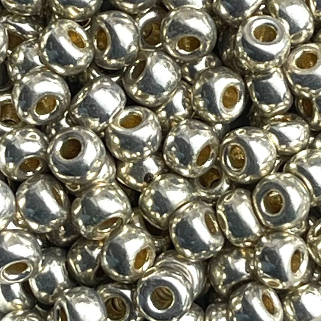 Rocalla Miyuki #6 Duracoat Galvanized  Silver - Image 1